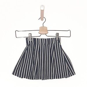 ZARA Girls - Navy Striped Skater Skirt NWT